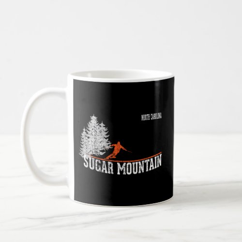 1980S Style Sugar Mountain Nc Skiing Coffee Mug
