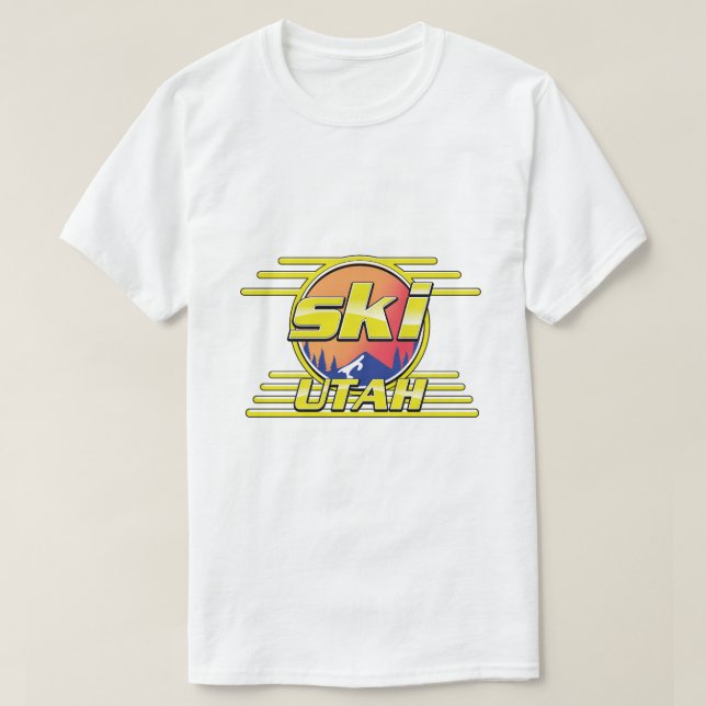 1980s Utah Ski logo T-Shirt (Design Front)
