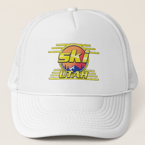 1980s Utah Ski logo Trucker Hat