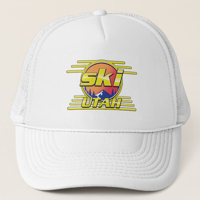 1980s Utah Ski logo Trucker Hat (Front)