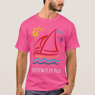 1980s Vintage Style Existence is Pain Aesthetic Sa T-Shirt