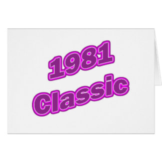 1981 Classic Purple Cards