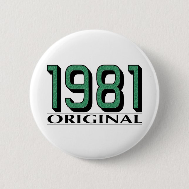 1981 Original Pinback Button (Front)