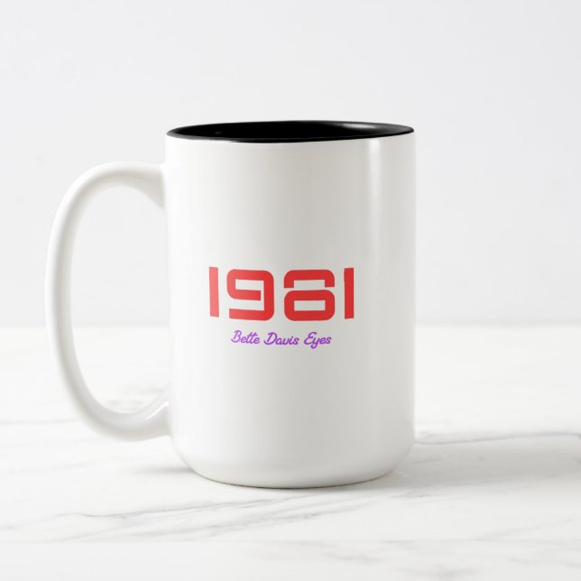 1981 Top Song Two-Tone Coffee Mug (Left)