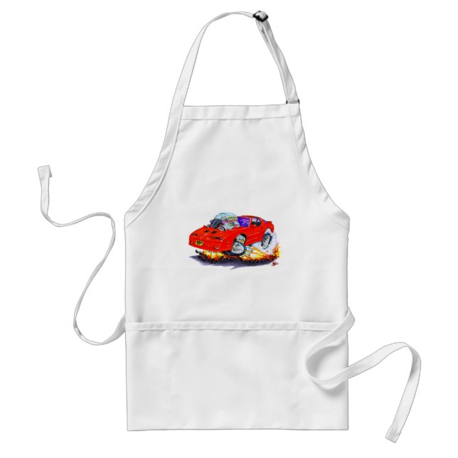 1982-92 Trans Am Red Car Adult Apron (Front)
