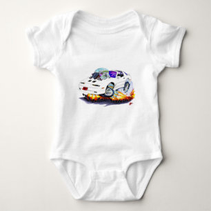 1982-92 Trans Am White Car Baby Bodysuit
