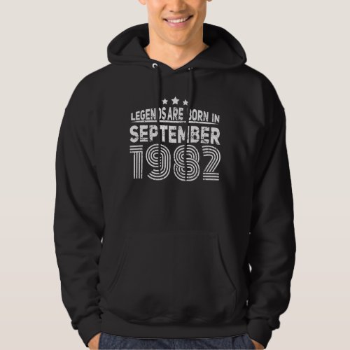 1982 Born In September Vintage Hoodie