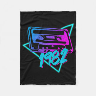 1982 Cette Tape Music Halloween Costume 80's Fleece Blanket