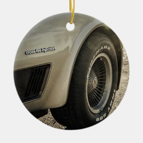 1982 Chevrolet Corvette Collectors Edition Wheel Ceramic Ornament