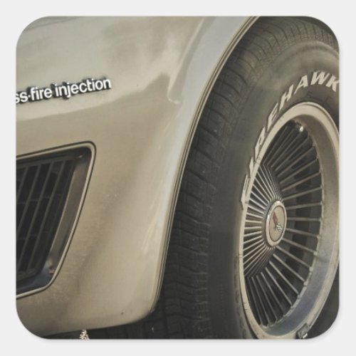 1982 Chevrolet Corvette Collectors Edition Wheel Square Sticker