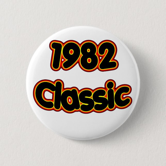 1982 Classic Pinback Button (Front)