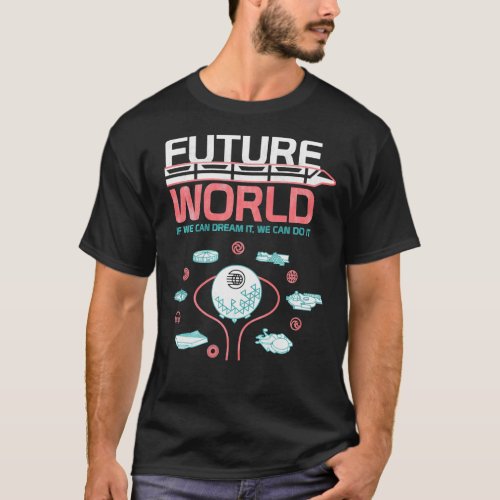 1982 EPCOT Center Future World Map Essential T_Shi T_Shirt