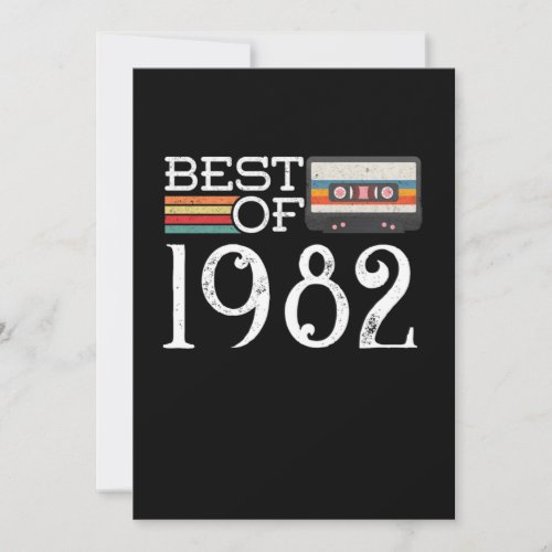 1982 Vintage 38 th Birthday Anniversary Gift Invitation