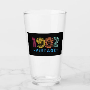 1982 Vintage Beer Glass-Gift Glass