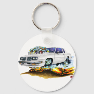1983-88 Cutlass White Car Keychain