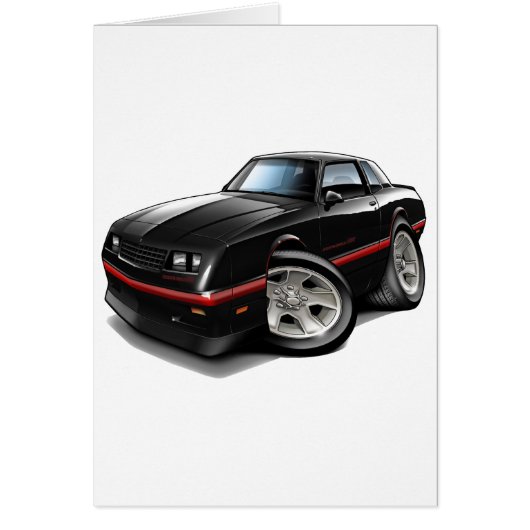1983-88 Monte Carlo Black Car Cards (Front)
