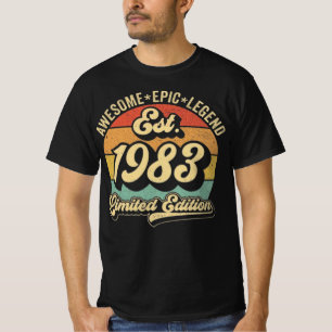 1983 Awesome Epic Legend Birthday T-Shirt