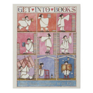 1983 Children's Book Week Faux Canvas Print