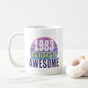1983 Forty Years of Awesome Coffee Mug