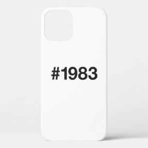 1983 Hashtag 43rd birthday 43 years iPhone 12 Case