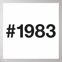 1983 Hashtag 43rd birthday 43 years