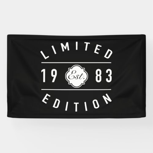 1983 Limited Edition 40th Birthday Banner