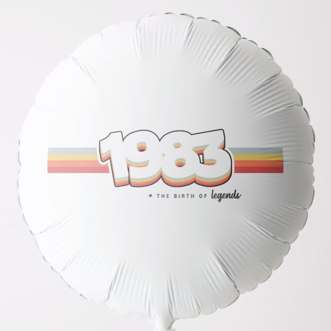 1983 The birth of legends Balloon (Front)