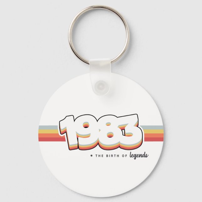1983 The birth of legends Keychain (Front)