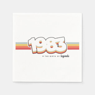 1983 The birth of legends Napkins