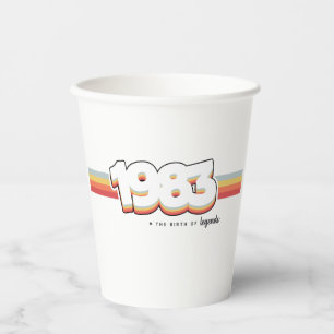 1983 The birth of legends Paper Cups