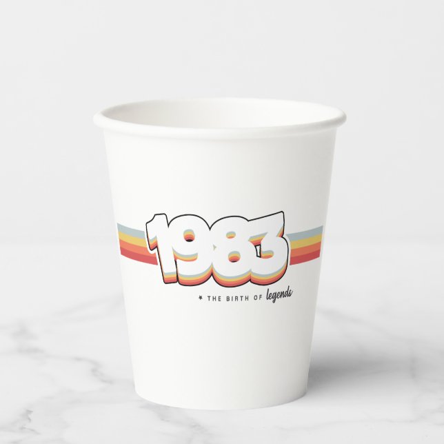 1983 The birth of legends Paper Cups (Front)