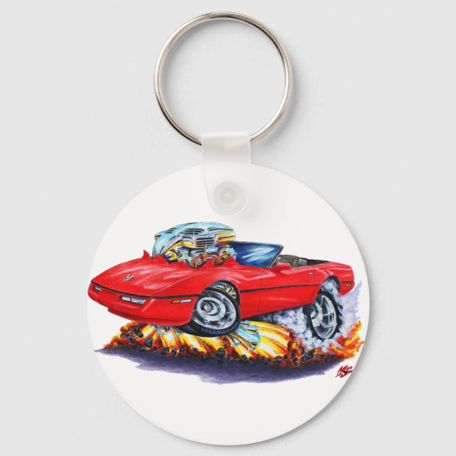 1984-93 Corvette Red Convertible Keychain (Front)