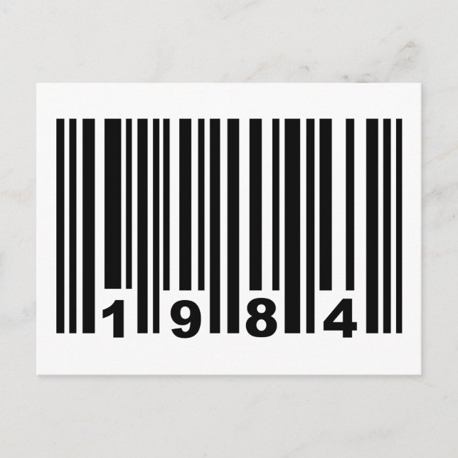 1984 barcode postcard (Front)