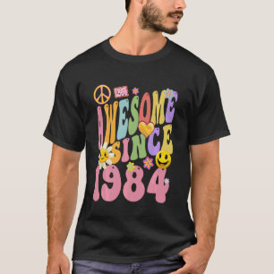 1984 Birthday Vintage Hippie Retro Awesome since 1 T-Shirt
