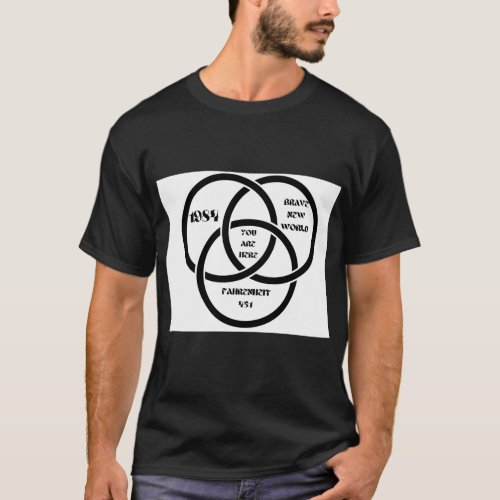 1984 Brave New World Fahrenheit 451 Conspiracy T_Shirt