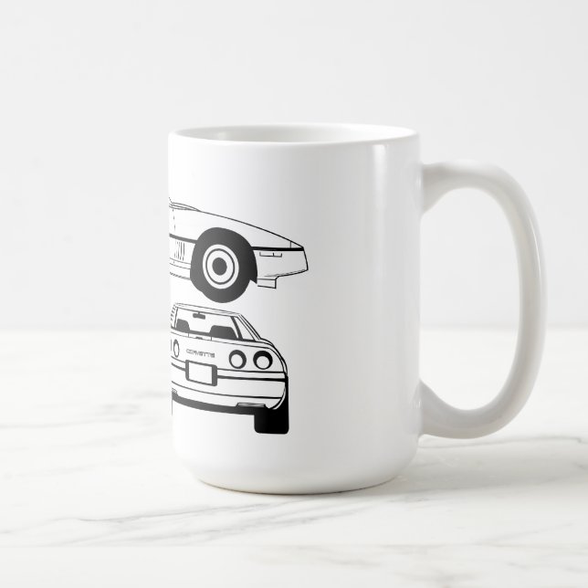 1984  Chevrolet Corvette schematic Mug (Right)