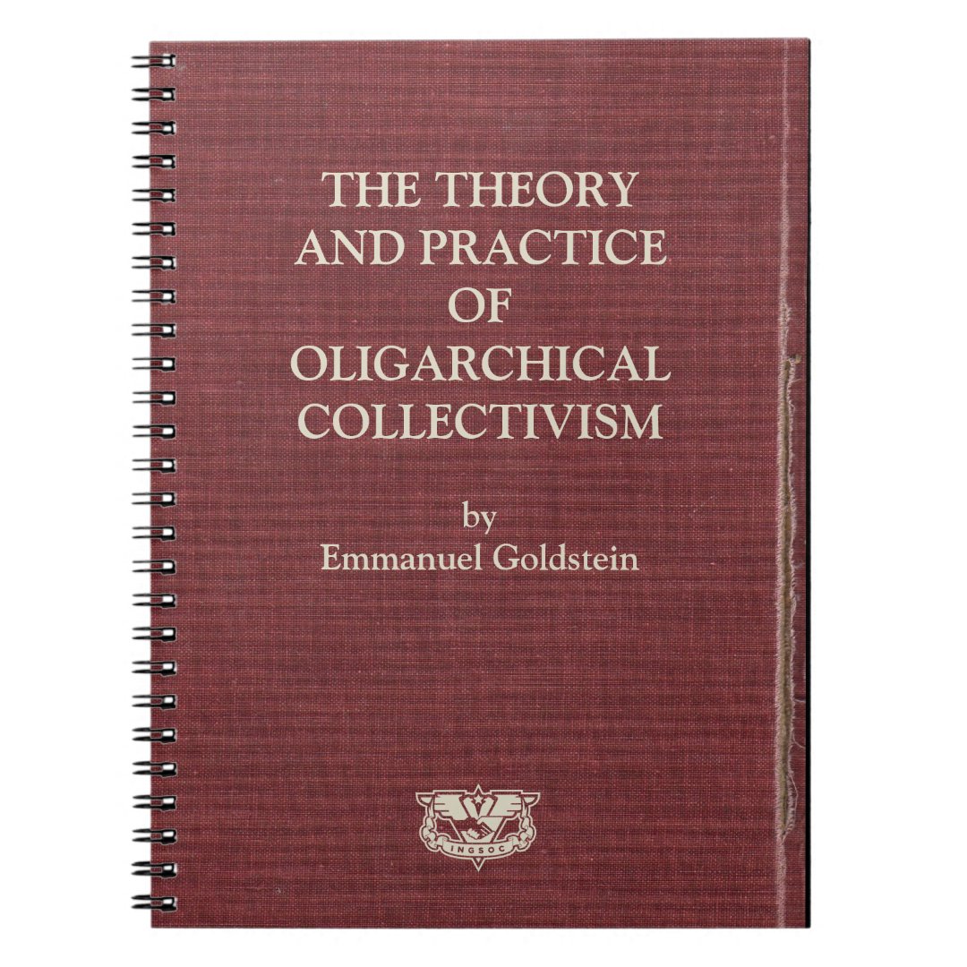 1984 Goldstein Book Cover Notebooks | Zazzle