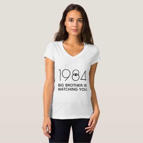 1984 Orwell Big Brother is Watching You T_Shirt