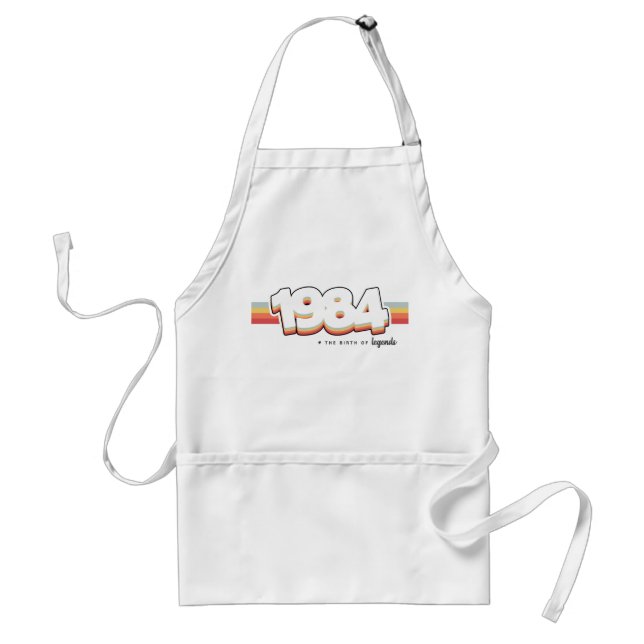1984 The birth of legends Adult Apron (Front)