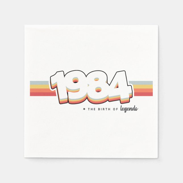 1984 The birth of legends Napkins (Front)