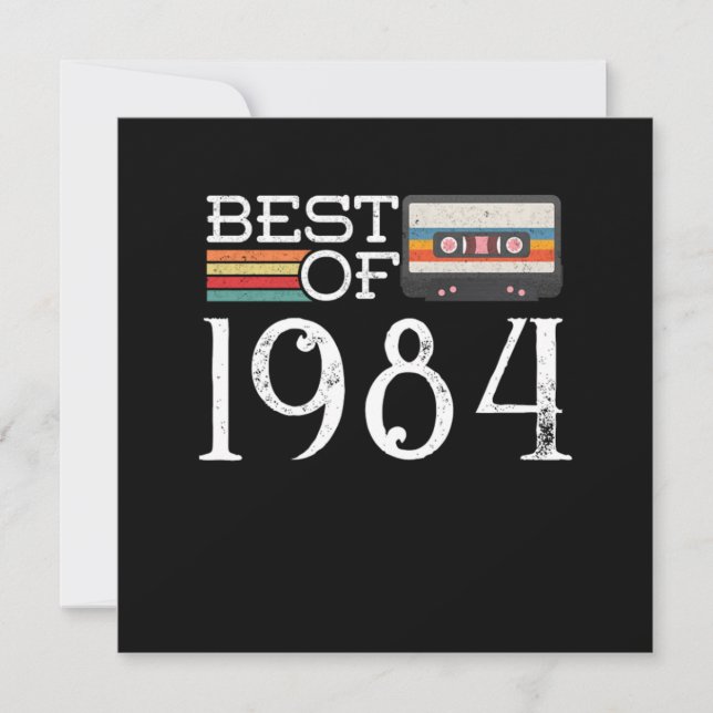 1984 Vintage 36 th Birthday Anniversary Gift Invitation (Front)