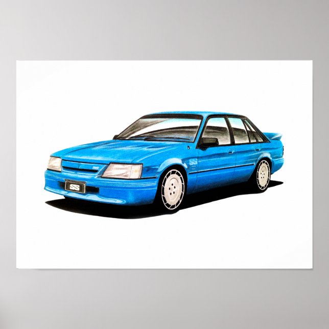 1984 VK Holden Commodore SS by CarsinArt Poster (Front)