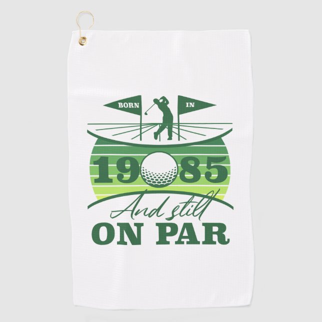 1985 40th Birthday Golf Humor Towel (Front)