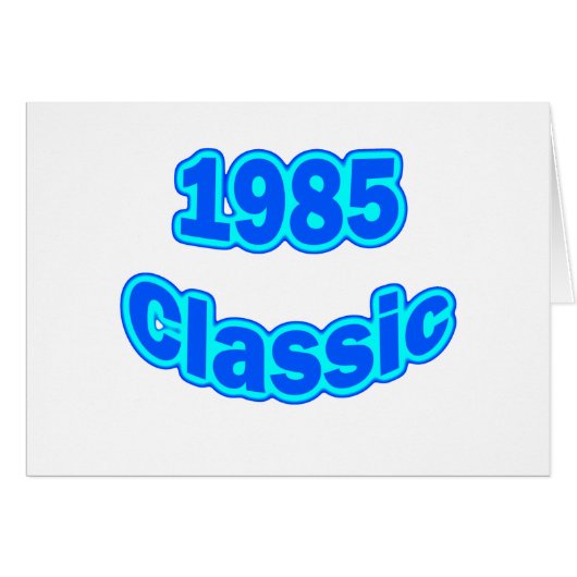 1985 Classic Blue Cards (Front Horizontal)