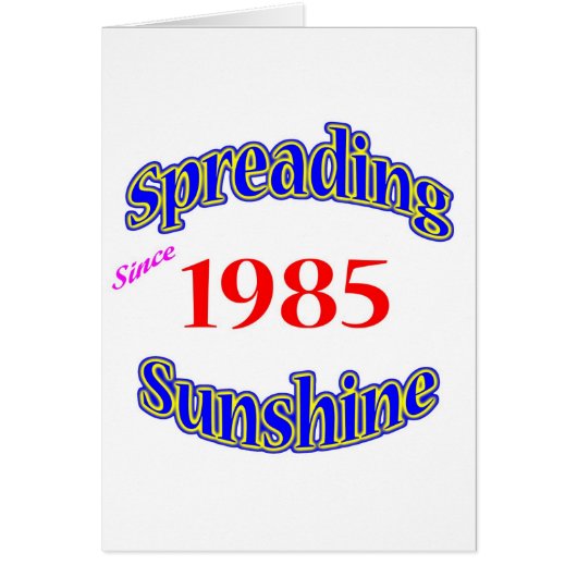 1985 Spreading Sunshine (Front)