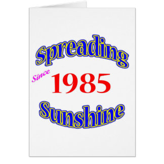 1985 Spreading Sunshine Cards