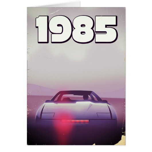 1985 vintage supercar poster cards (Front)