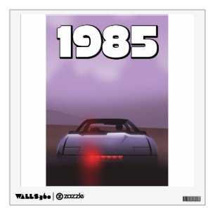 1985 vintage supercar poster wall decal