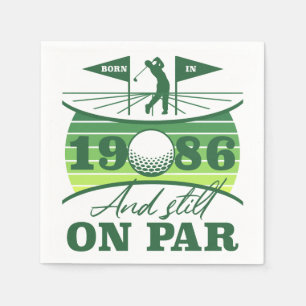 1986 40th Birthday Golf Lovers Napkins