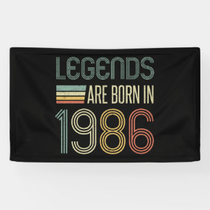 1986 40th Birthday Legends Banner